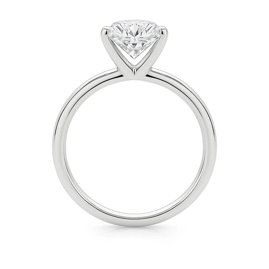 3 Carat Princess Lab Grown IGI G/VS1 Diamond Solitaire Ring in 10K White Gold