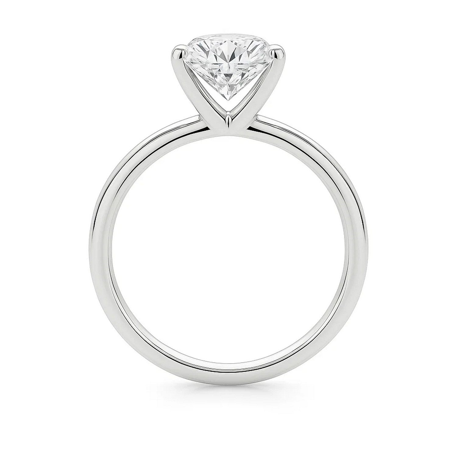 3 Carat Princess Lab Grown IGI G/VS1 Diamond Solitaire Ring in 10K White Gold